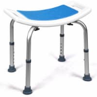 Costway Shower Bath Chair 6 Adjustable Height Bathtub Stool Bench Non-Slip Padded Seat