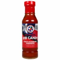 Texas Pepper Jelly Peach Cranberry Habanero Rib Candy Glaze Sauce 17 Oz Bottle