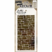 Tim Holtz Layered Stencil 4.125 X8.5 -Slate