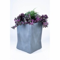 Commercial Zone 724366 18 x 18 x 28 Medium Planter, Gunmetal Satin