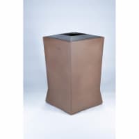Commercial Zone 724665 39 gal Large Waste Container with Stainless Steel Lid, Old Bronze