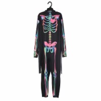 Seasons Youth Size 8-10 Rainbow Skeleton Costume Perspective: Main