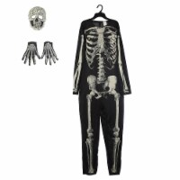 Seasons Adult Creepy Skeleton Costume Perspective: Main