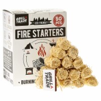 Firestarters 50 Pcs | Natural Fire Starters For Fireplace, Wood Stove, Campfires, Fire Perspective: Main