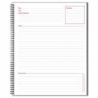 Cambridge Limited Meeting Notebook- 8 1/2 x 11- 80 Ruled Sheets