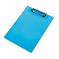 Acrylic Clipboard 1/2&amp;apos;&amp;apos; Capacity Holds 8-1/2w x 12h Transparent Blue