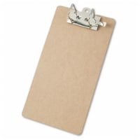 Hardboard Arch Clipboard- 2&amp;quot; Capacity- Holds 8-1/2&amp;quot;w x 14&amp;quot;h- Brown