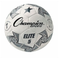 Elite Soccer Ball, White & Black - Size 5