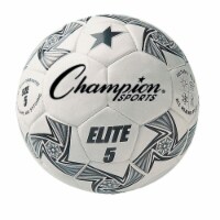 Elite Soccer Ball, White & Black - Size 5