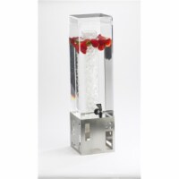 3 Gallon Squared Beverage Dispenser - Stainless Steel