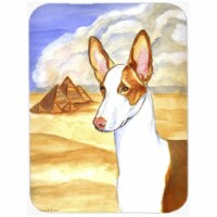 Ibizan Hound Glass Cutting Board - Large, 15 x 12 in.