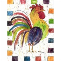 Rooster Flag Canvas House Size
