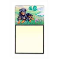 Rottweiler Refiillable Sticky Note Holder Or Postit Note Dispenser&#44; 3 x 3 In.