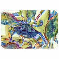 Crab All Over, Glass Cutting Board - Large