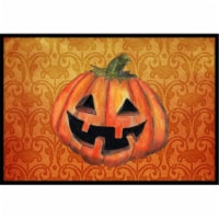 18 x 27 in. October Pumpkin Halloween Indoor Or Outdoor Mat