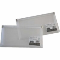 Zipper Envelope - Side Loading&#44; Clear&#44; Set of 12