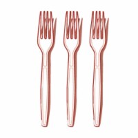 Flairware Full Size Extra Heavy Cutlery Fork - Boxed- Clear