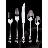 Fleur de Lis 5 Piece Place Setting - 18-10 Stainless - Mirror Finish