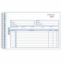 Carbonless Duplicate Invoice Book - 5-0.5 x 7-0.87 in.