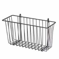 Import Steel Wire Accessory Basket, Black