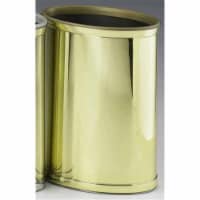 Mylar Polished Brass Waste Basket