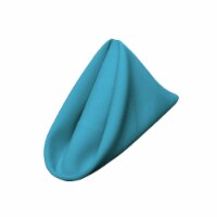 1818Pop-pk10-TurquoiseDrkP52 Polyester Poplin Napkin, Dark Turquoise - 18 x 18 in. - Pack of