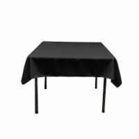 TCpop52x52-BlackP24 Polyester Poplin Square Tablecloth, Black - 52 x 52 in.