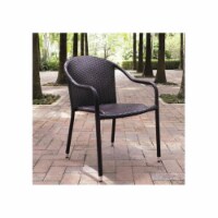 Palm Harbor Outdoor Wicker Stackable Chairs - Set of 4