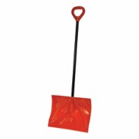 Bigfoot - 18 in. Snodozer Snow Shovel Metal Handle And D-grip - Orange
