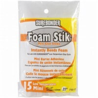 Foam Safe Mini Glue Sticks 15-Pkg-