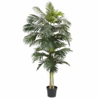 Silk 8 ft. Golden Cane Palm Silk Tree