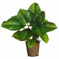 29 Inch Large Leaf Philodendron Silk Plant Real Touch Perspective: Main