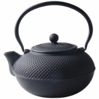 Matte Black Cast Iron Saga Teapot  52 Oz.