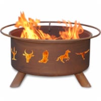 Western Cowboy Fire Pit