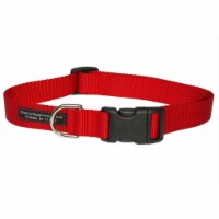 Nylon Webbing Dog Collar, Red - Large