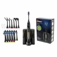 Ultra High Powered Sonic Electric Toothbrush with Dock Charger  Black