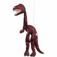 Marionette Puppet - 38 in. - Large Burgundy Dinosaur