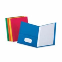 Twin Pocket Portfolio- w-Fstnrs- 11in.x8-.50in.- Assorted