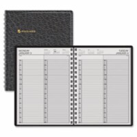 2 Person Apptmt Book&#44;1DPP&#44;Jan-Dec&#44;.25Hrly&#44;8 in. x 10.88 in.&#44; BK