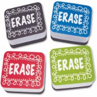 2 x 1.25 in. Chalk Design Mini Whiteboard Erasers Dryers - Multicolor