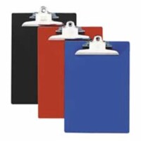 Plastic Clipboard- Recycled- 1in. Cap- 9in.x12-.50in.- Red