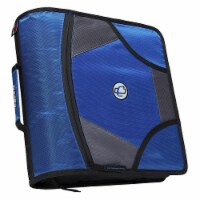 Zipper Binder with 5 Tab Files&#44; D-Ring&#44; 4 in. - Blue