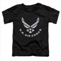 Air Force-Logo - Short Sleeve Toddler Tee&#44; Black - Medium 3T