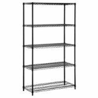 5-Tier Storage Shelves Unit, Black
