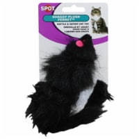 2906 Shaggy Plush Ferret With Rattle & Catnip Cat Toy Perspective: Main