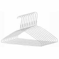 6060-5086-10 10 Pack Chrome Everyday Clothes Hanger