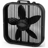B20401 20 in. Black Box Fan With 3 Quiet Speeds
