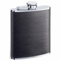 Ano Black Leather 8-oz. Flask