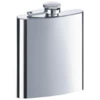 Todd Mirror Finish Stainless Steel Flask - 8 oz