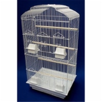 Shall Top Small Bird Cage in White